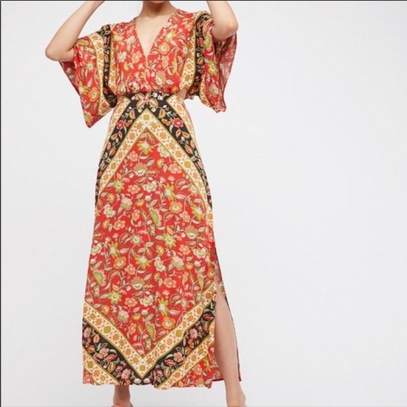 SPELL Lolita Cut-out Maxi Dress in Campfire - Picture 3 of 7